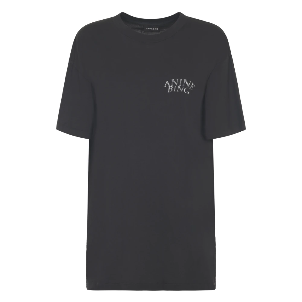 Anine Bing Stijlvolle Walker Tee Band Black Dames