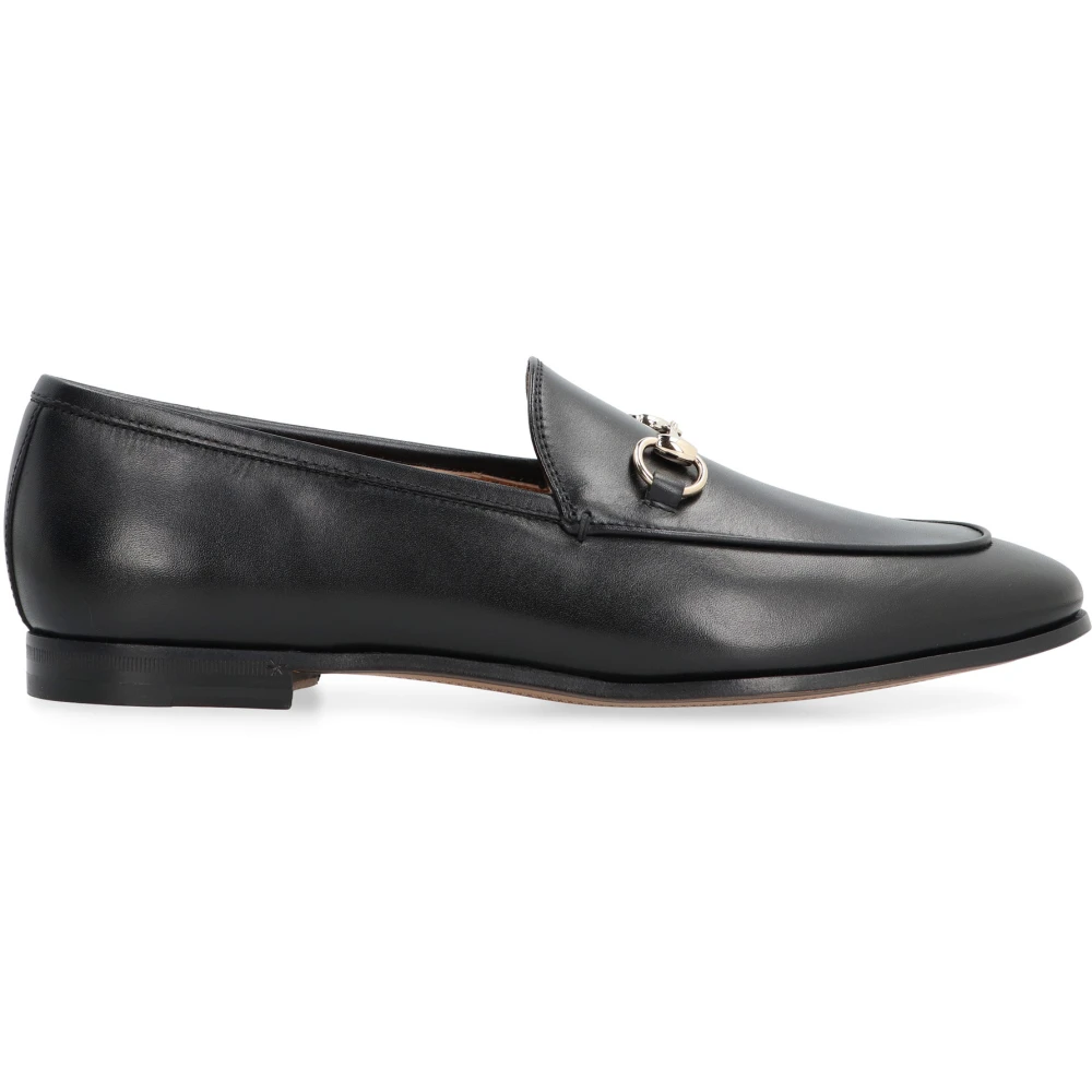 Gucci Women's Black Jordaan Leather Loafers