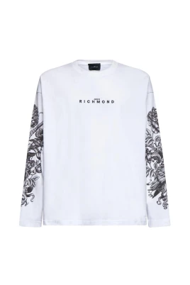 Långärmad T-shirt med främre logotyp