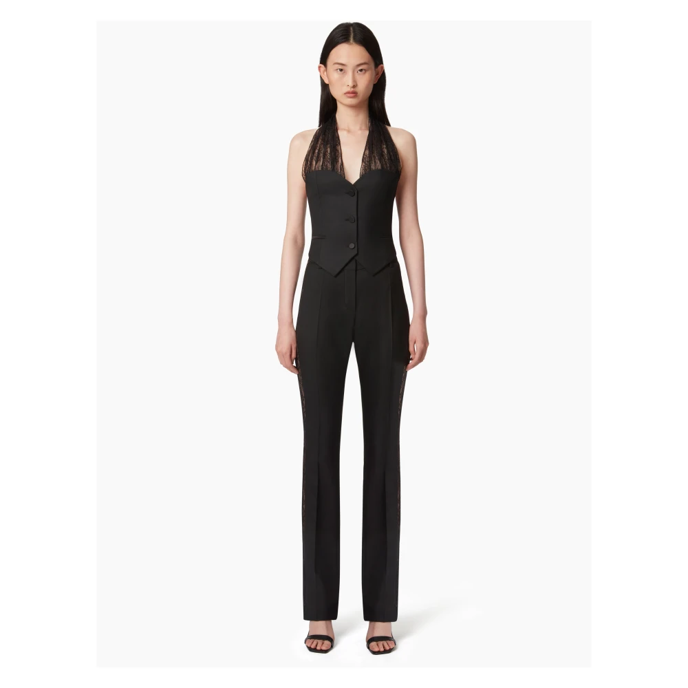 Nina Ricci Vest MET Chantilly Kant Black Dames