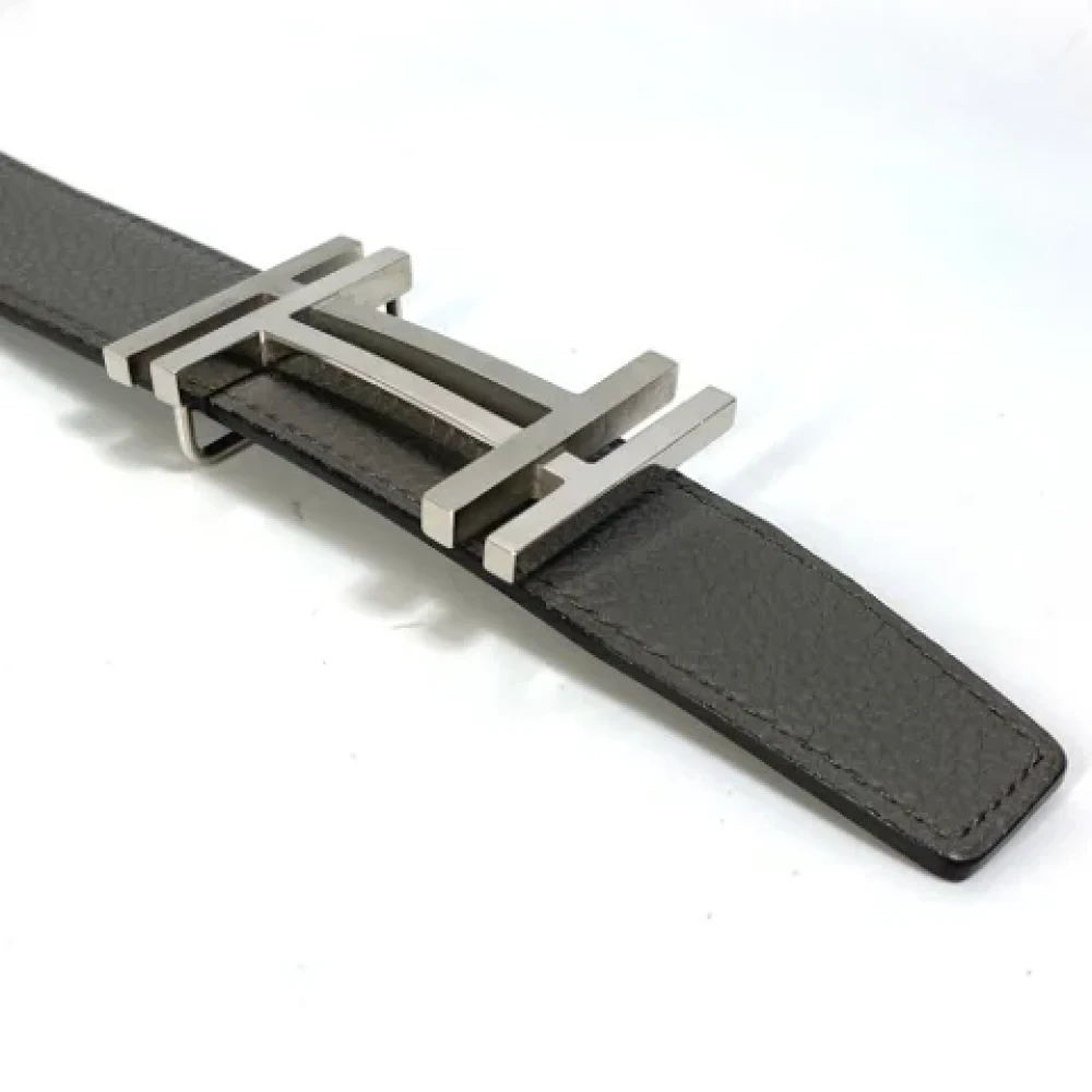 Hermès Vintage Pre-owned Leather belts Gray Dames