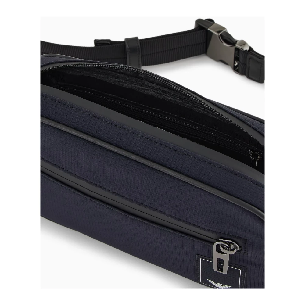 Emporio Armani Navy Blauwe Crossbody Tas Blue Heren