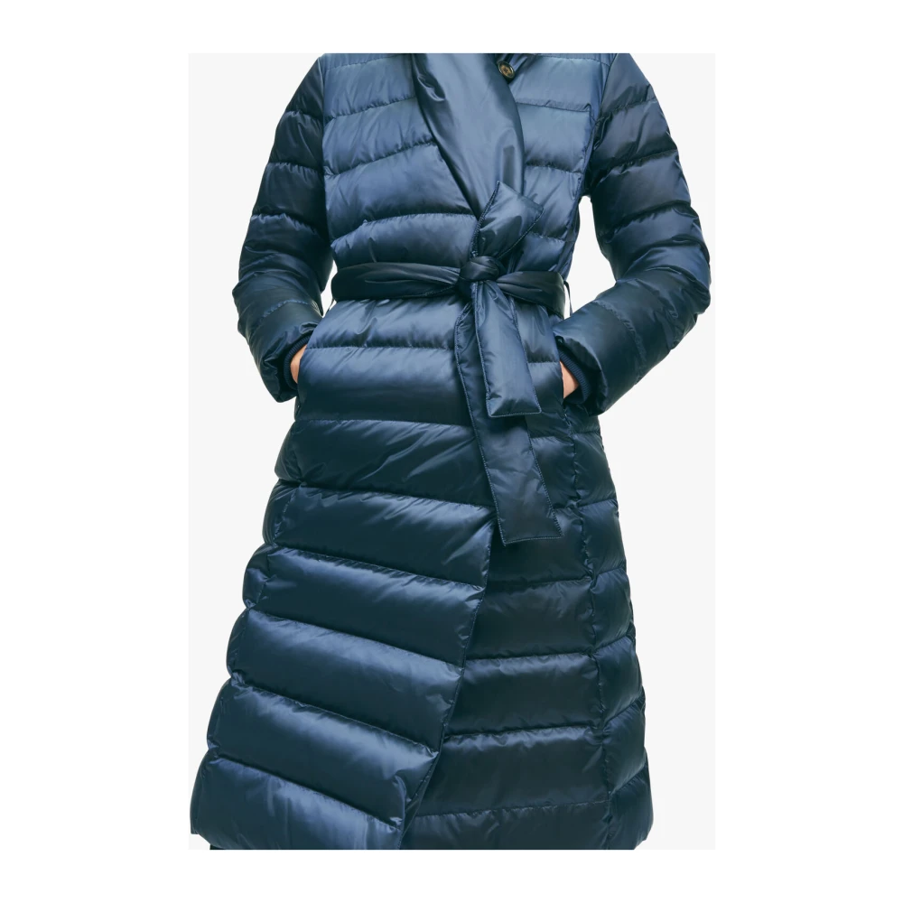 Brooks Brothers Navy Nylon Jas Blue Dames