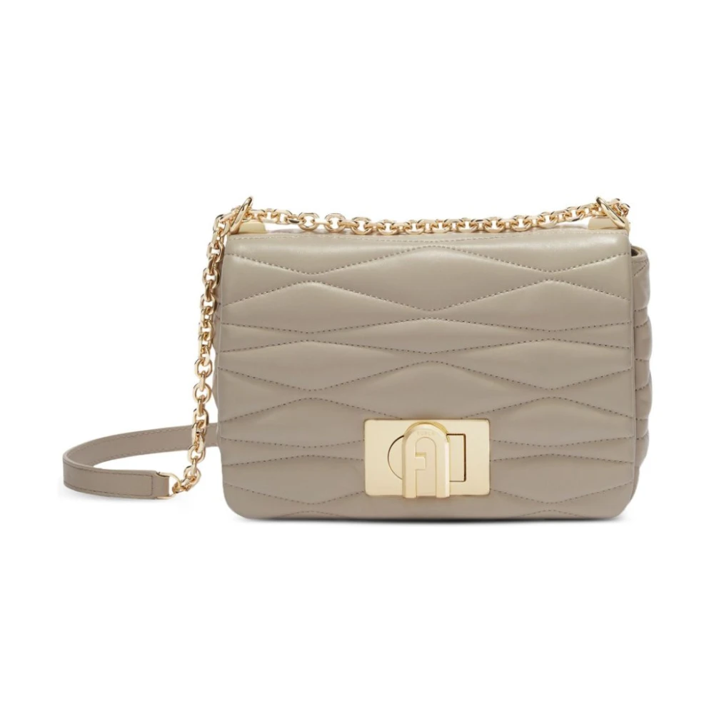 Furla Schakel Schoudertas Beige Dames