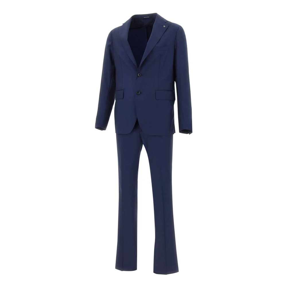 Tagliatore Mannelijk Blauw Kostuums Heren, M, Tweed, Tweedelig Pak