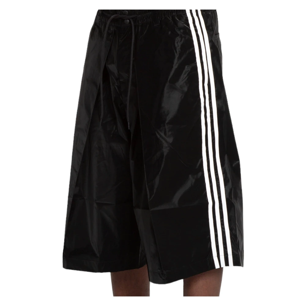 Y-3 Zwarte 3-Stripes Shorts Black Heren