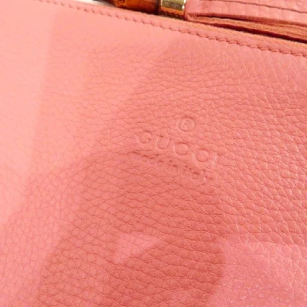 Gucci Vintage Pre-owned Leather gucci-bags Pink Dames