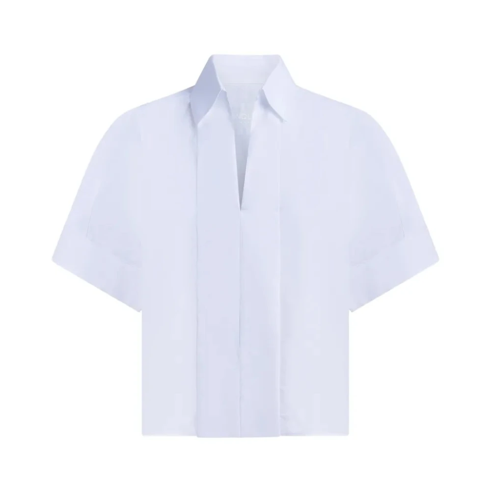 Dondup Women's White Camicia In Gabardina Tinto Filo Bianco 000