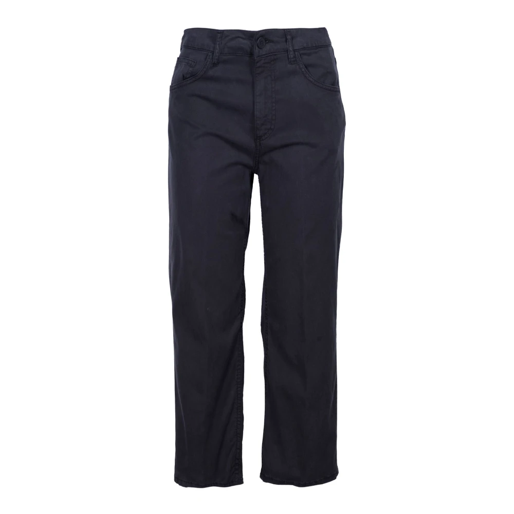 Dondup Black Straight Trousers, Female, W28, Wide Leg Palazzo Jeans
