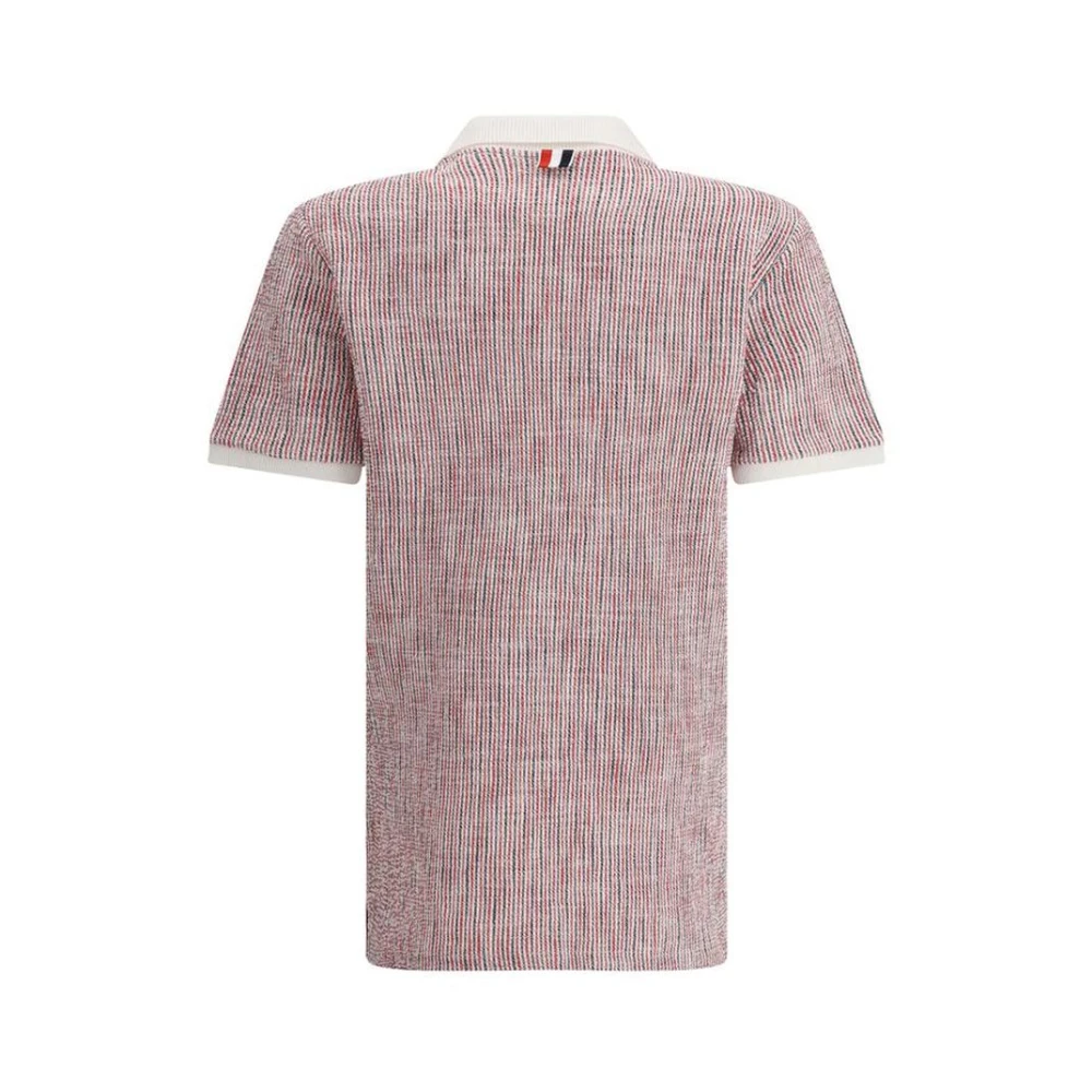 Thom Browne Gestreepte Polo Gebreide Mini Jurk Multicolor Dames