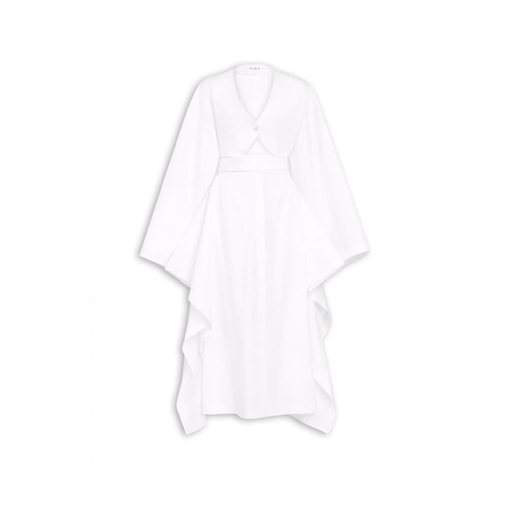 Alaïa White Poplin Trench Dress - Female - Maxi Dresses - S - Dresses