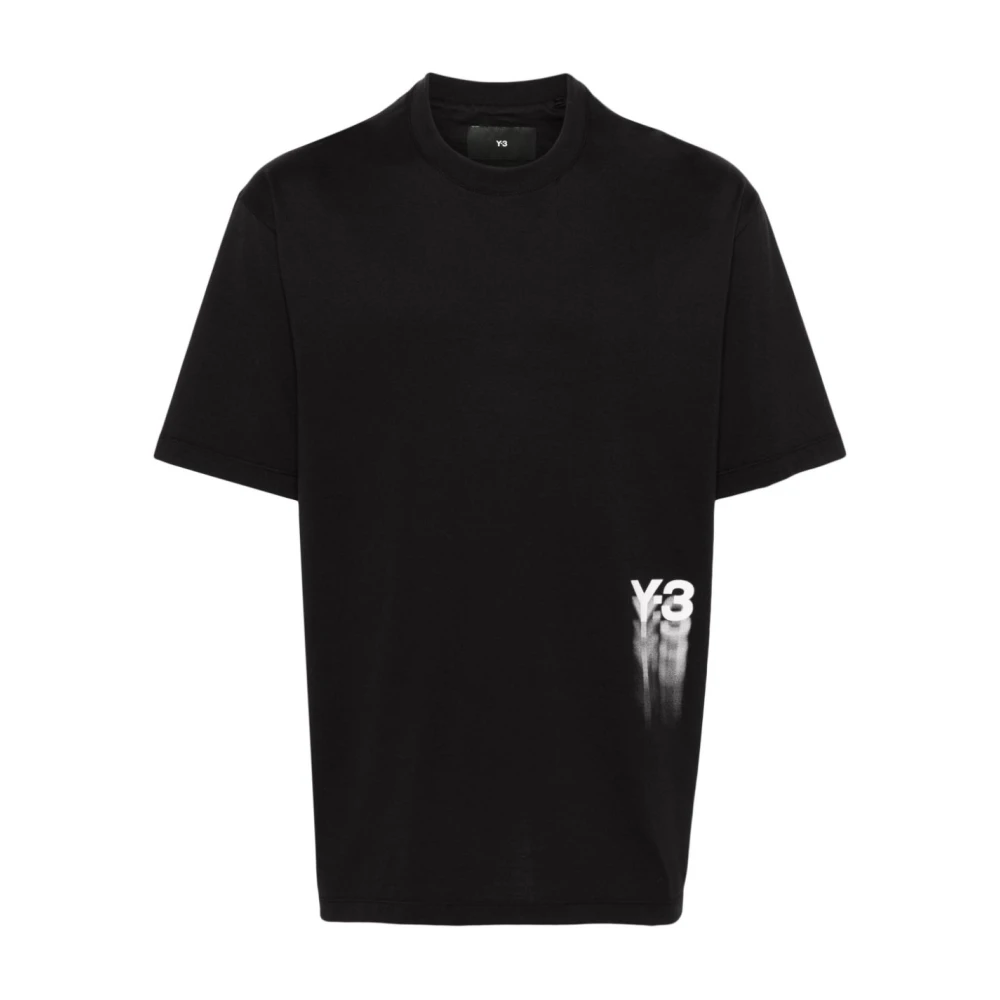 Y-3 Moderne Grafische T-shirt Black Heren