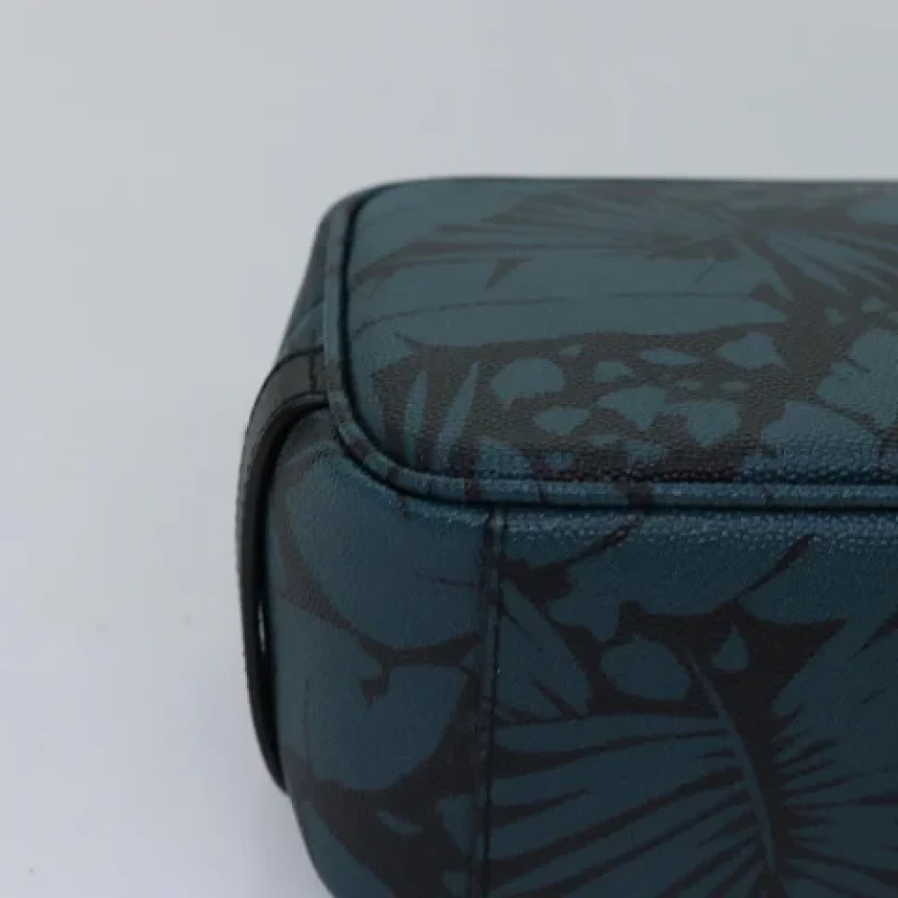 Yves Saint Laurent Vintage Pre-owned Leather clutches Blue Dames