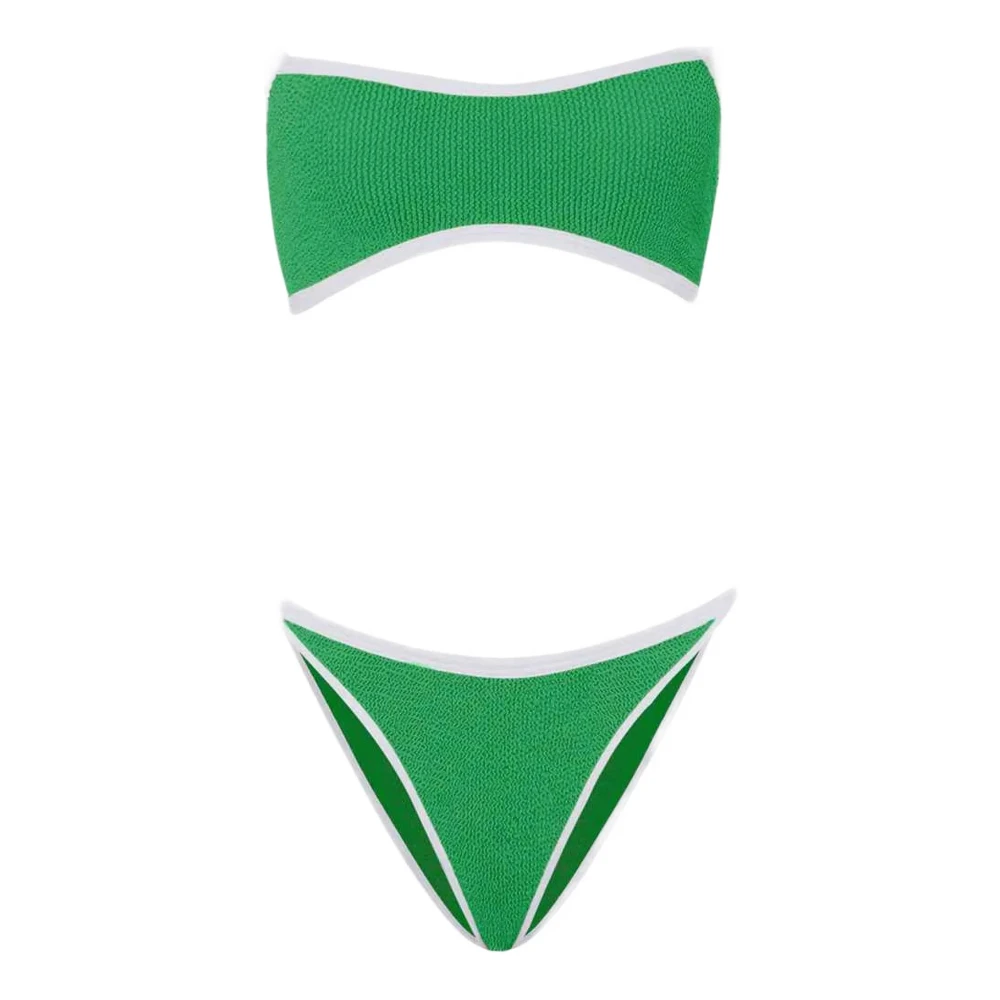 Hunza G Women's Green Tyler Bikini - Bikinis - One Size - Swimwear