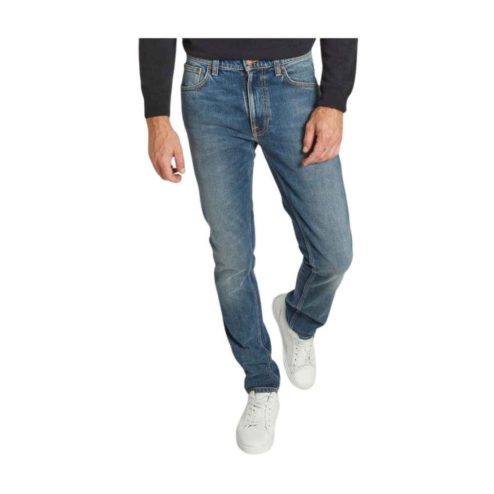 Nudie Jeans Comfort Stretch Slim Fit Jeans Blue Heren