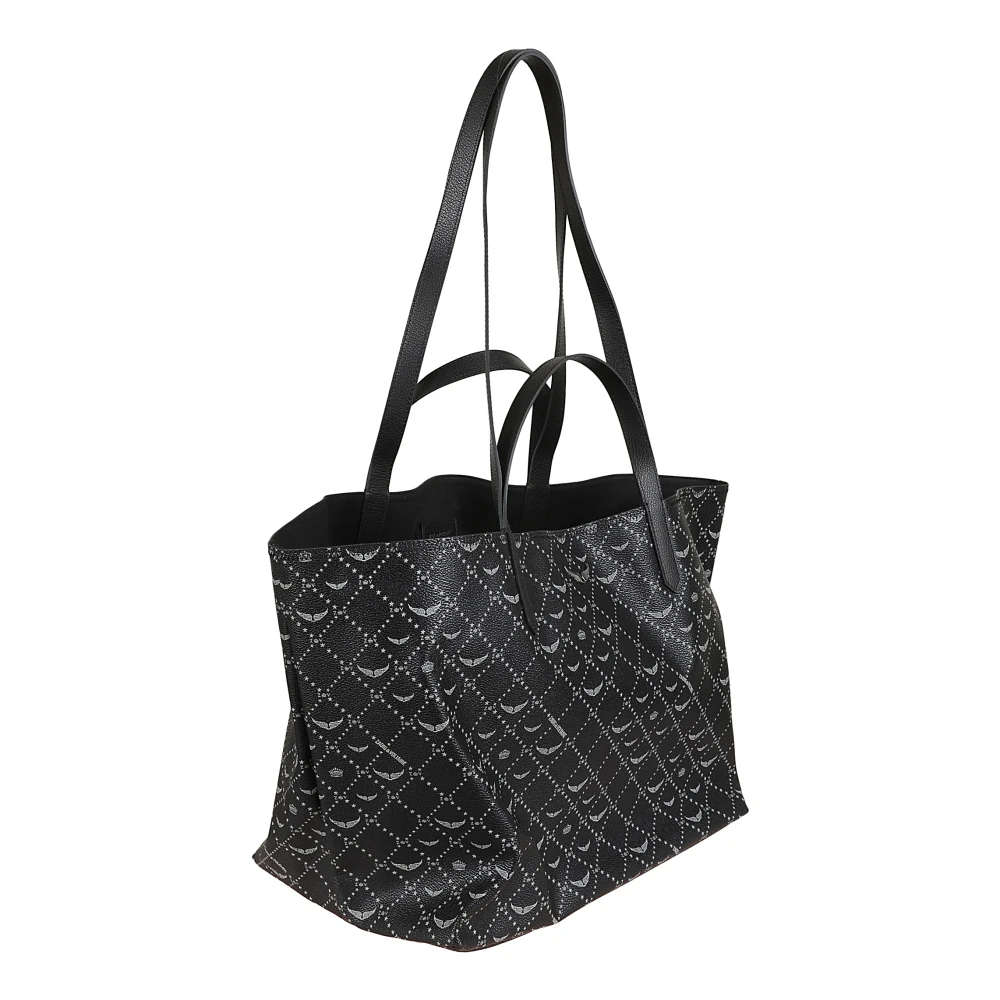 Zadig & Voltaire Monogram Tote Tas met Iconisch Logo Black Dames