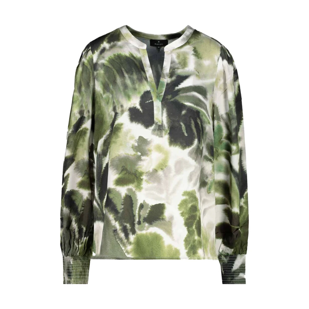 Monari Lange Mouw Blouse 808251 Green Dames