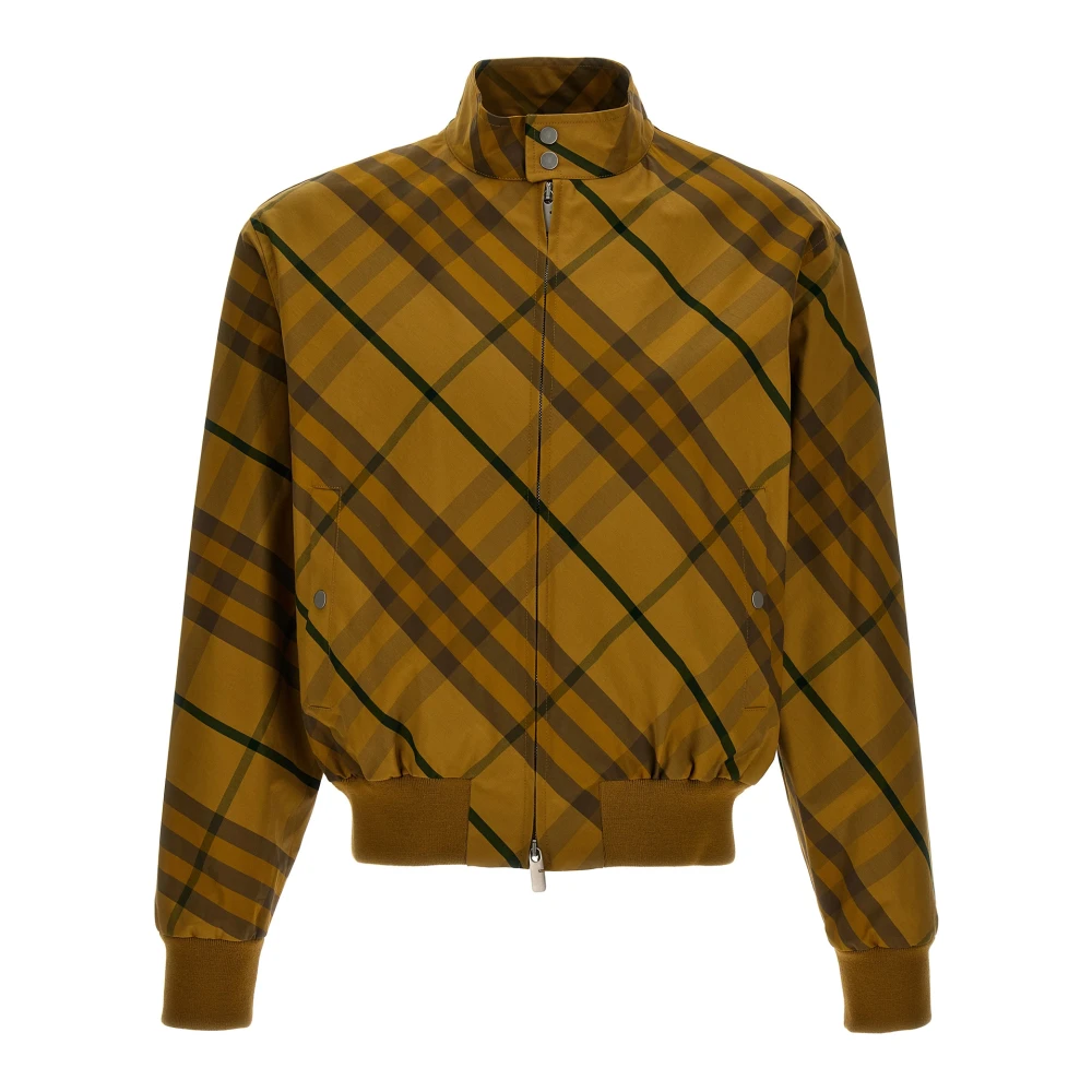 Burberry Men's Yellow Check Print Jacket
