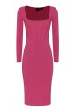 robe-midi-fuchsia-a-encolure-carree
