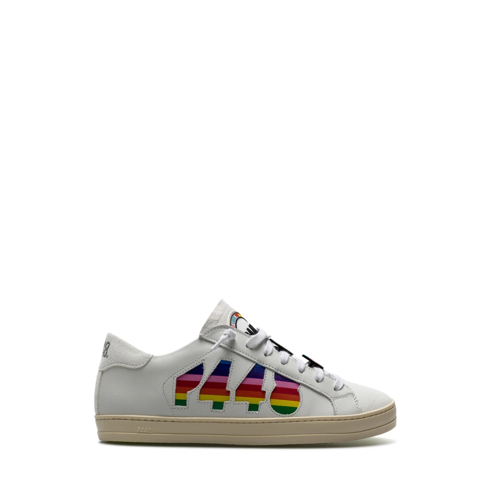 P448 John G W Pr Witte Sneakers Dames Schoenen