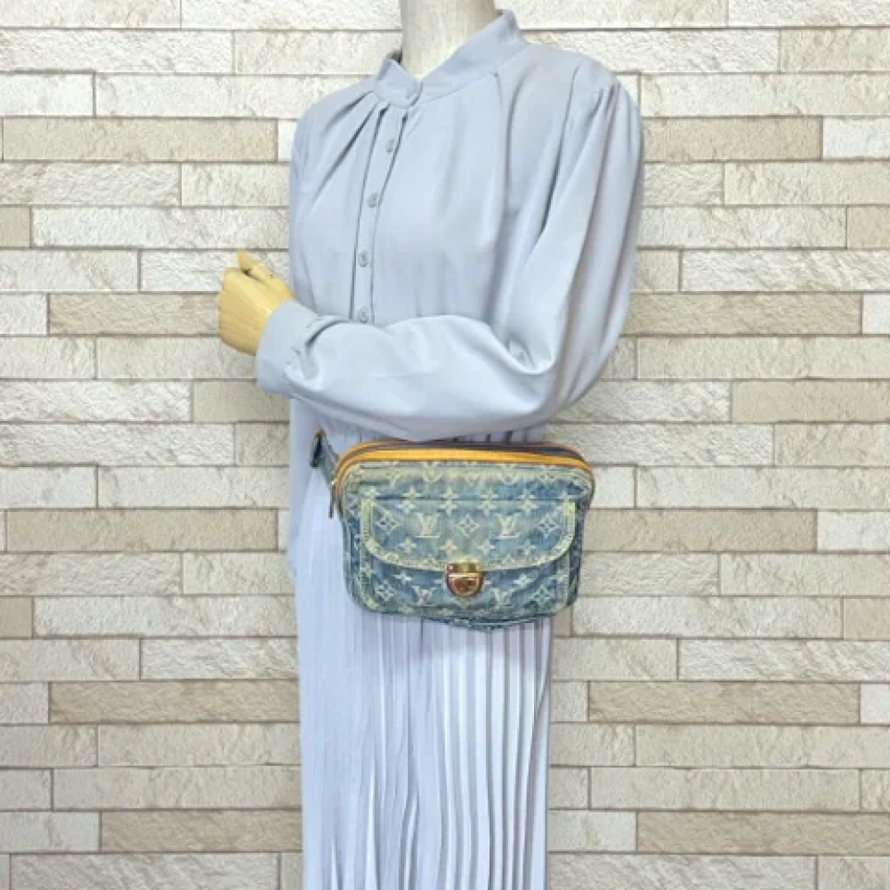 Louis Vuitton Vintage Pre-owned Denim louis-vuitton-bags Blue Dames