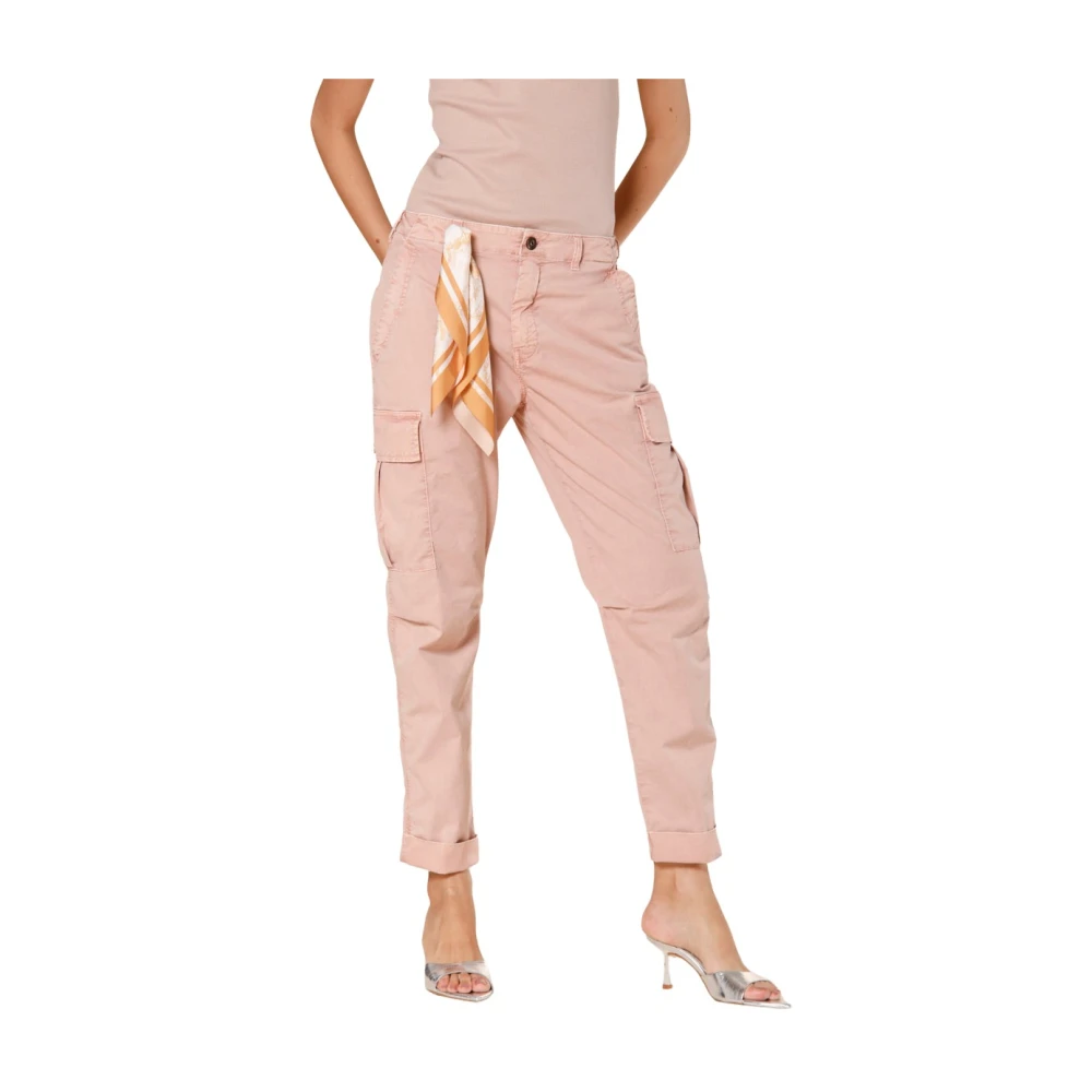 Mason's Relaxed Fit Roze Cargo Broek Pink Dames