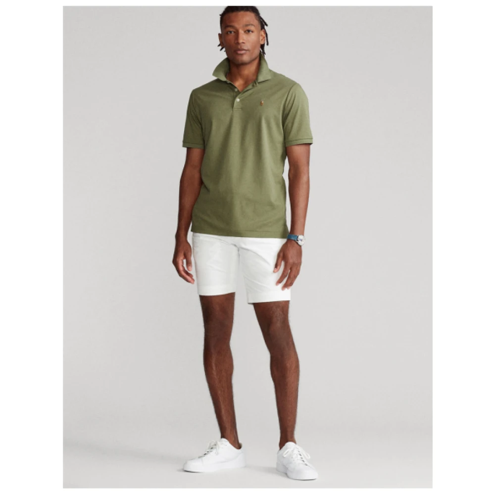 Polo Ralph Lauren Slim Fit Pima Katoenen Polo Green Heren