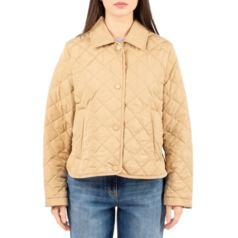 Weekend Max Mara Women's Beige Winter Jackets, Xs, Gelo Quilted Jacket