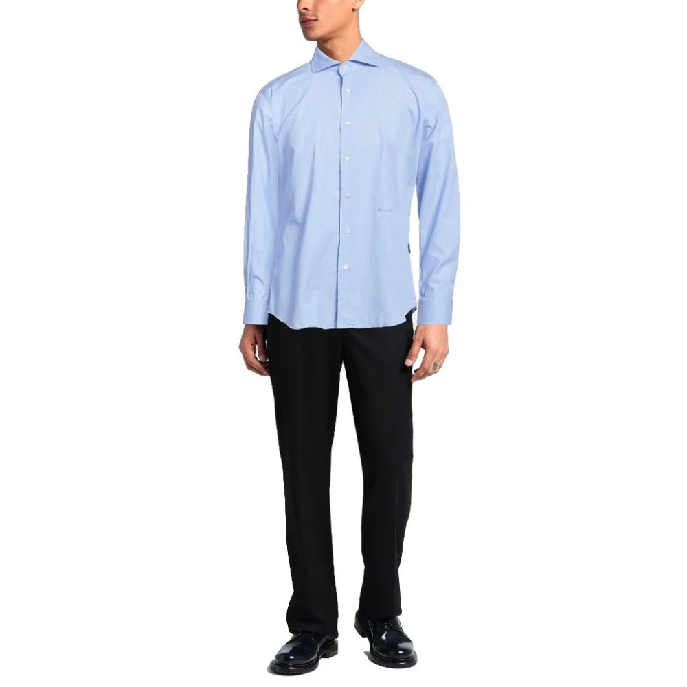 Aquascutum Kleding Overhemden Blue Heren