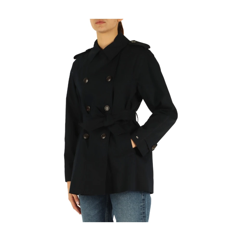 Tommy Hilfiger Trench Coats Blue Dames