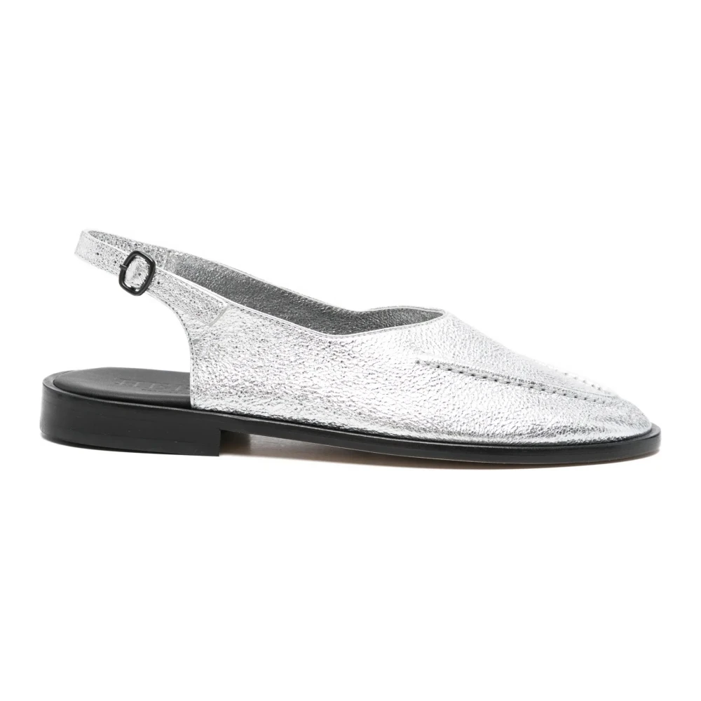 Hereu Gray Juliol Slingback Metallic - Female - Ballerina Shoes - 4 Uk - Shoes