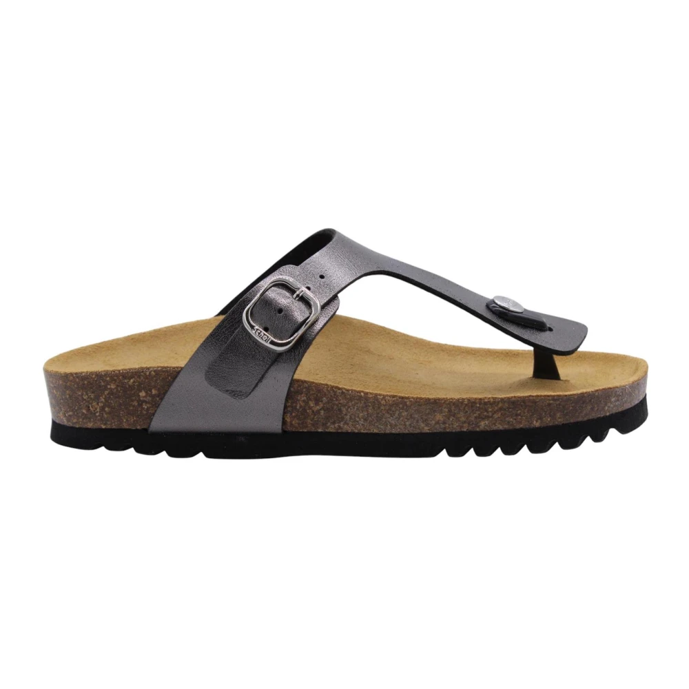 Scholl Women's Gray Flip Flops, 4 Uk, Comfort Slipper For Everyday Wear