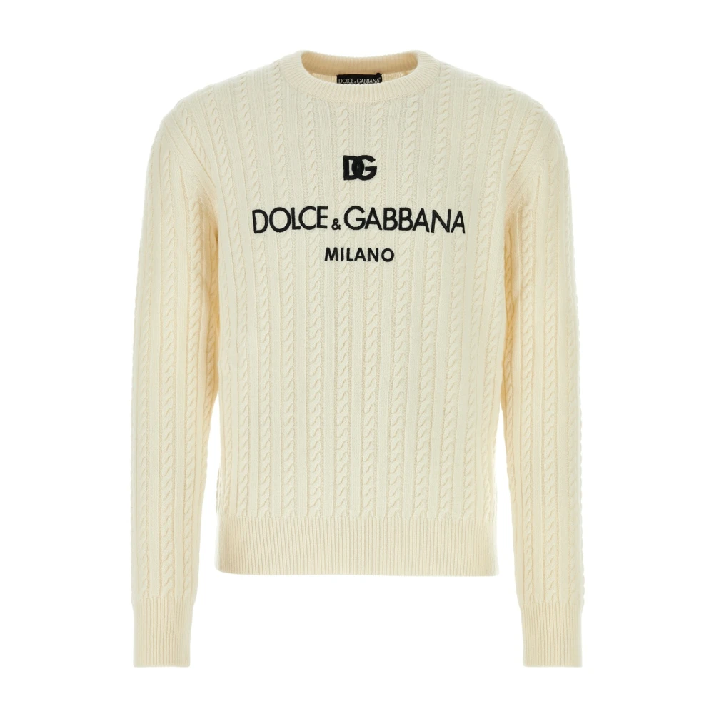 Dolce & Gabbana Stijlvolle Breisels Beige Heren
