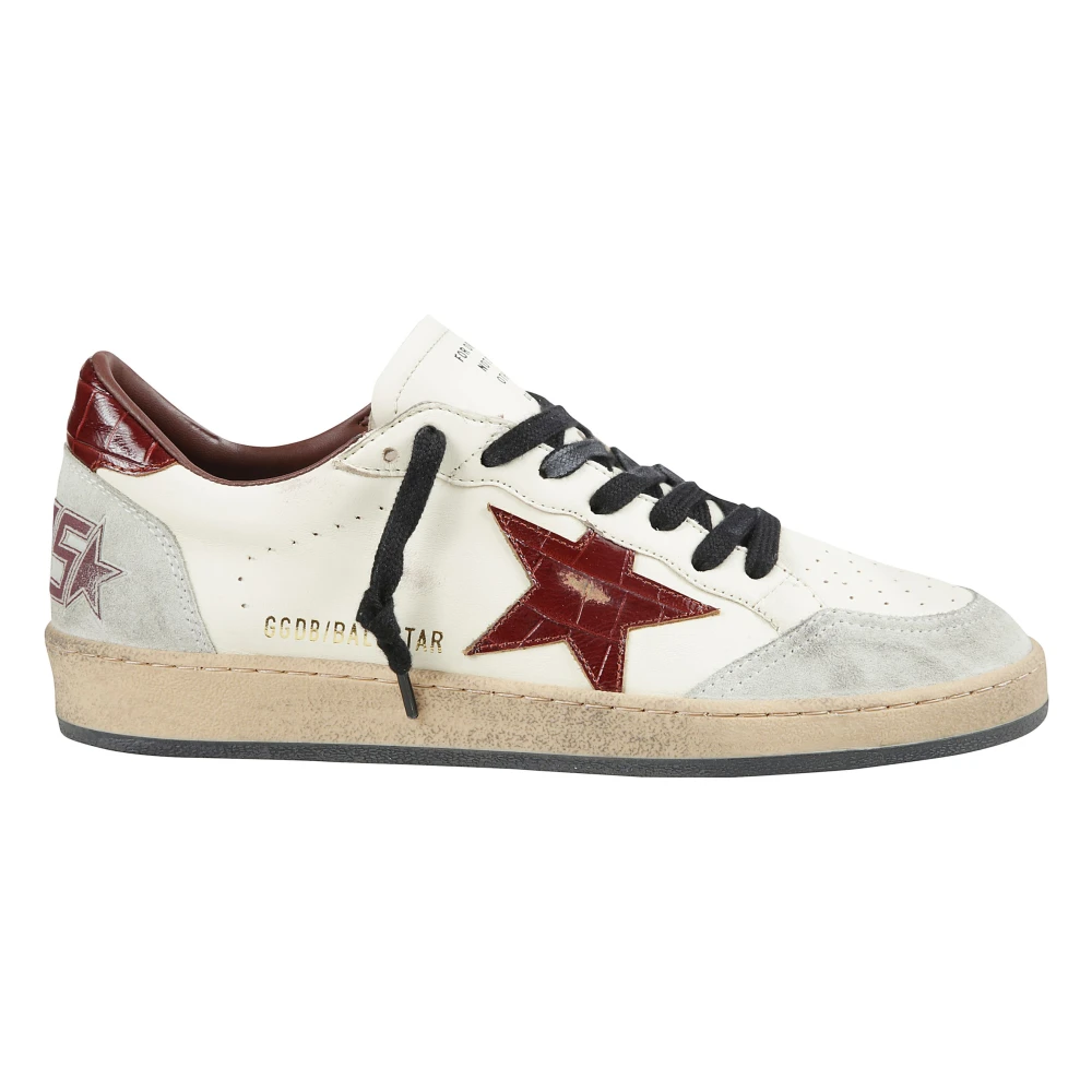 Golden Goose Men's Multicolor Star Detail Croc Effect Trainers - Sneakers - 6 Uk - Shoes