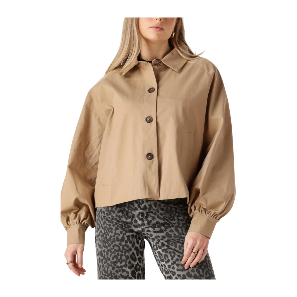 Harper & Yve Stijlvolle zandkleurige Rylee-Ja jas Beige Dames