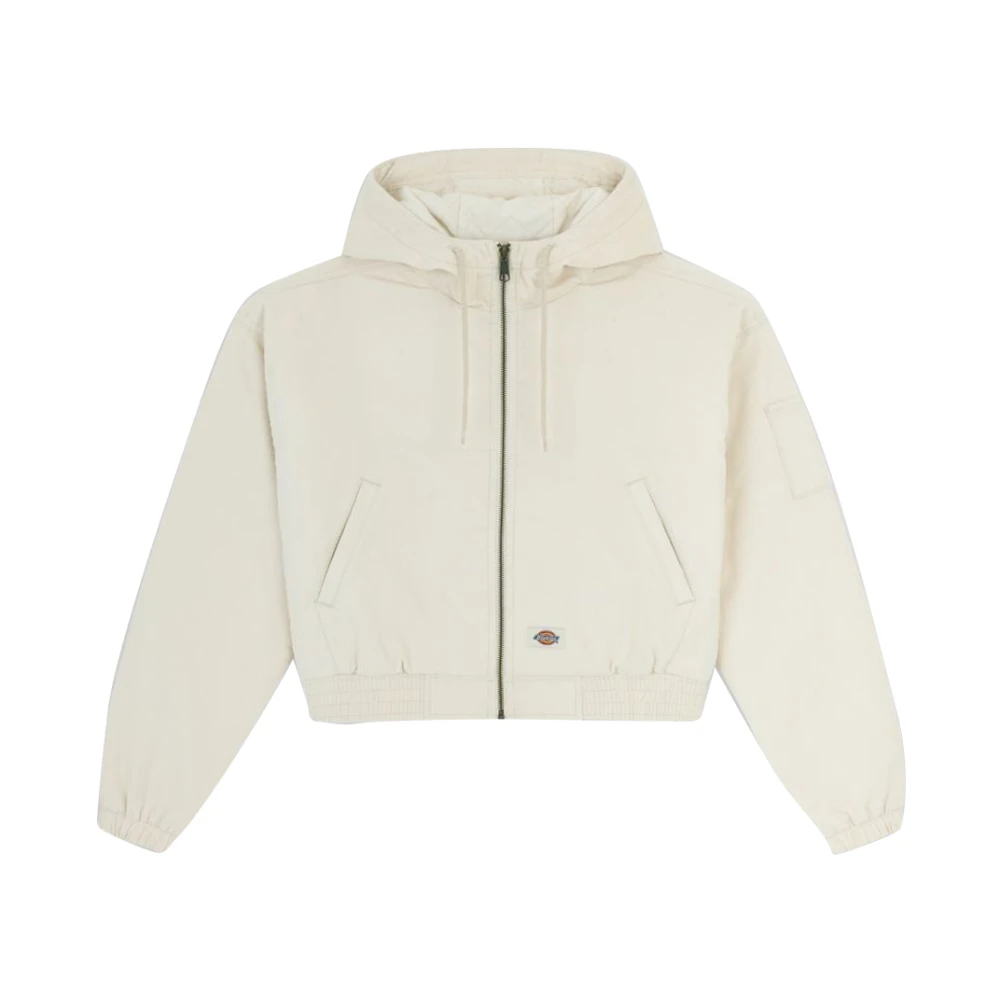 Dickies Corduroy Hooded Coat Beige Dames