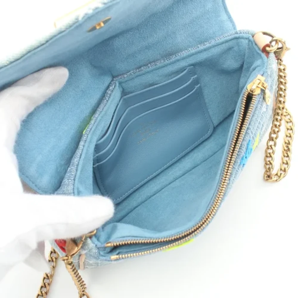 Louis Vuitton Vintage Pre-owned Denim shoulder-bags Multicolor Dames