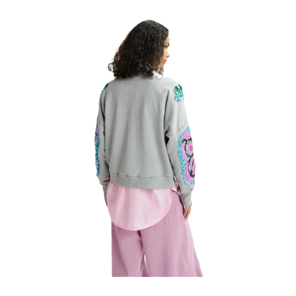Essentiel Antwerp Gekke Paillet Sweatshirt Multicolor Dames