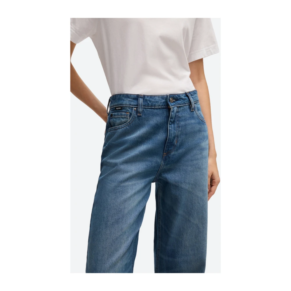 Hugo Boss Indigo denim palazzo jeans Blue Dames