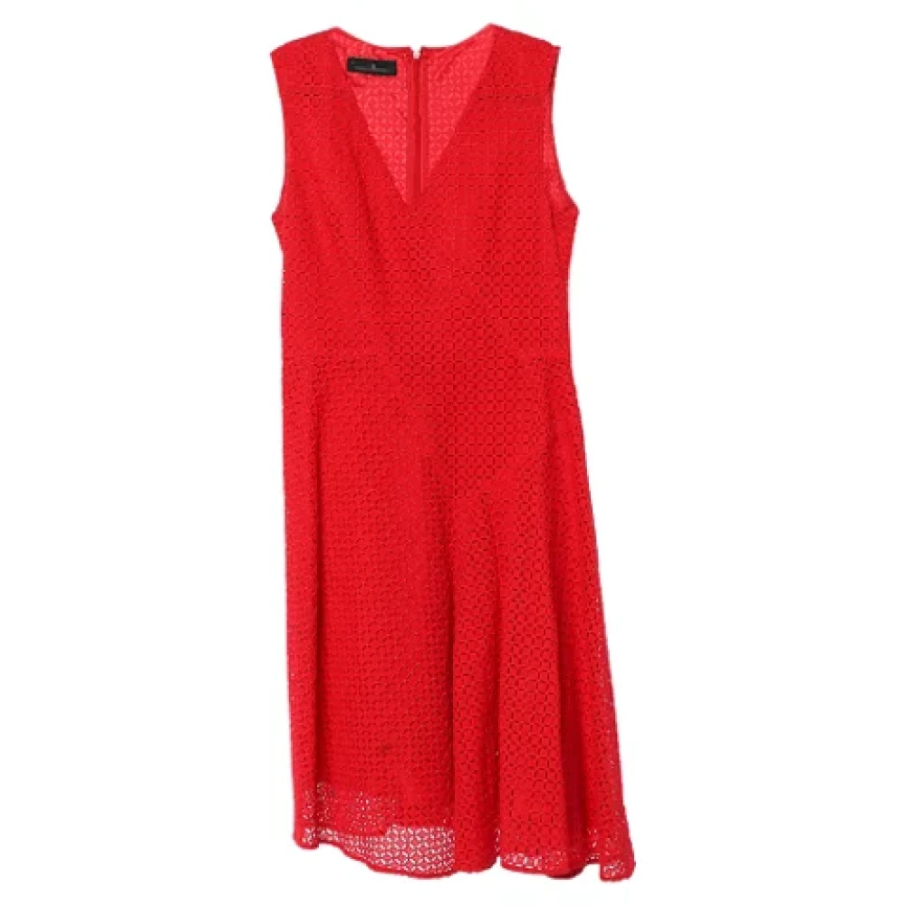 Carolina Herrera Pre-owned Lace dresses Red Dames