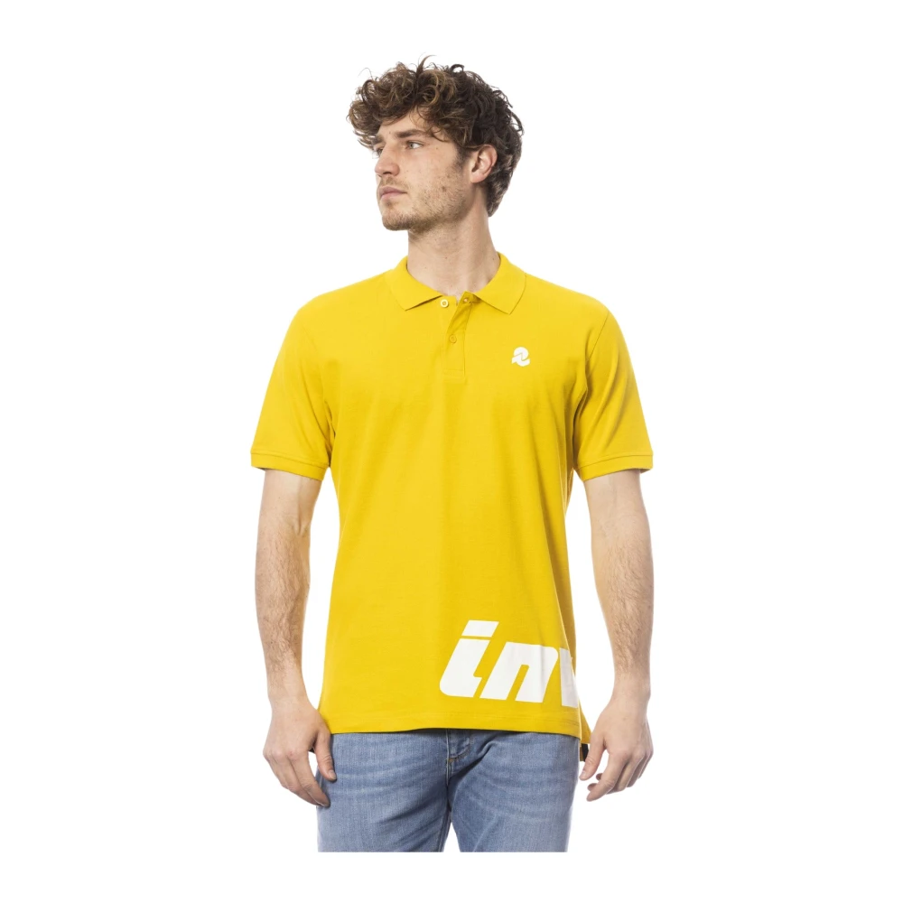 Invicta Korte Mouw Polo Shirts met Borstlogo Yellow Heren