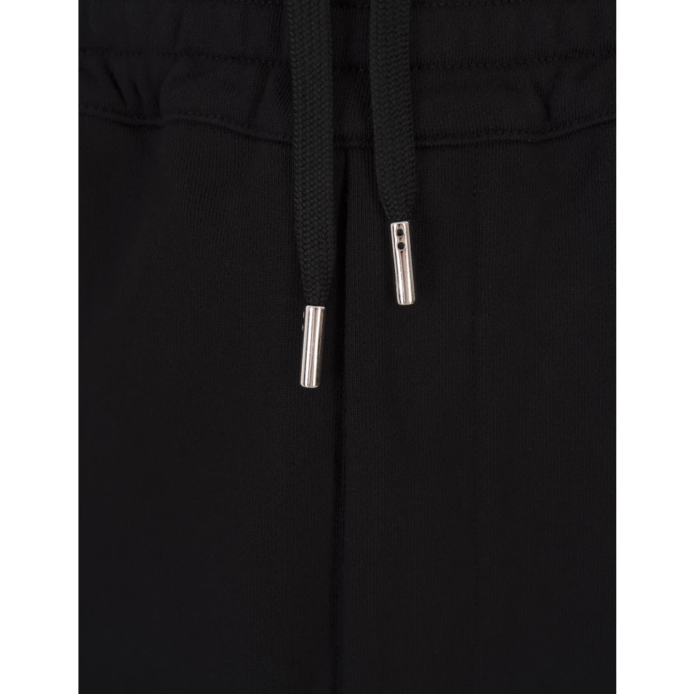 alexander mcqueen Zwarte Slim Fit Joggers met Logo Tapes Black Heren