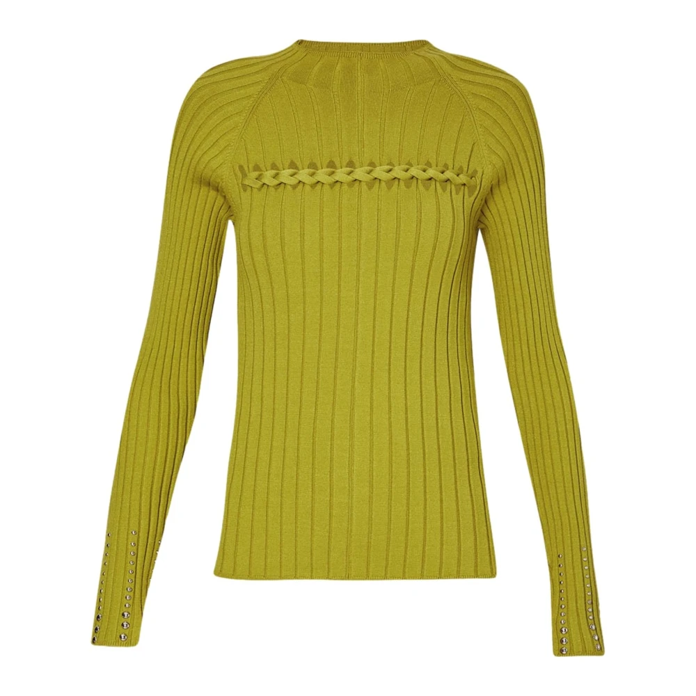 Liu Jo Elegante Viscose-Polyester Blend Top Green Dames