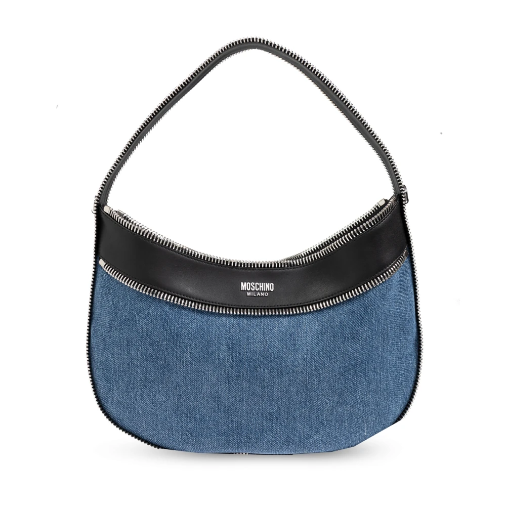 Moschino Denim schoudertas Blue Dames