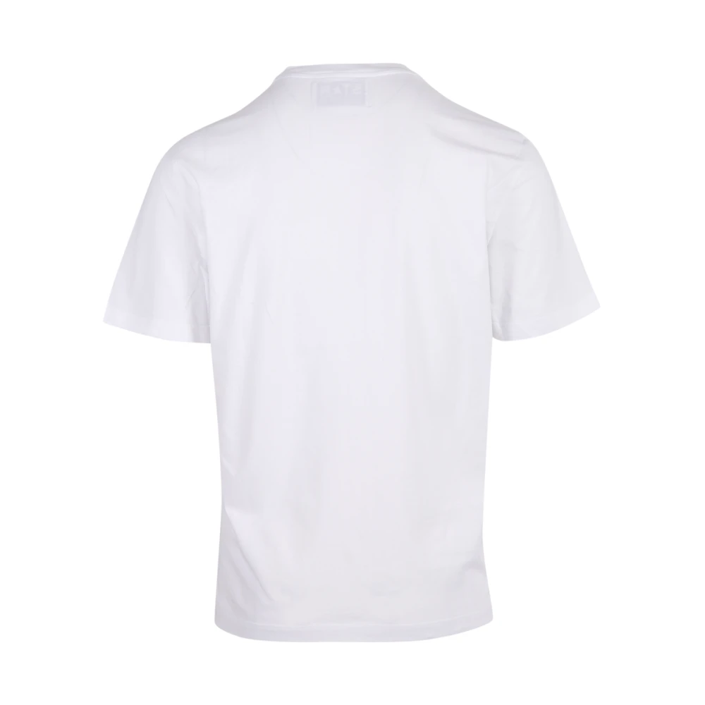 Golden Goose Ster Regular T-shirt in Optic White Black White Heren