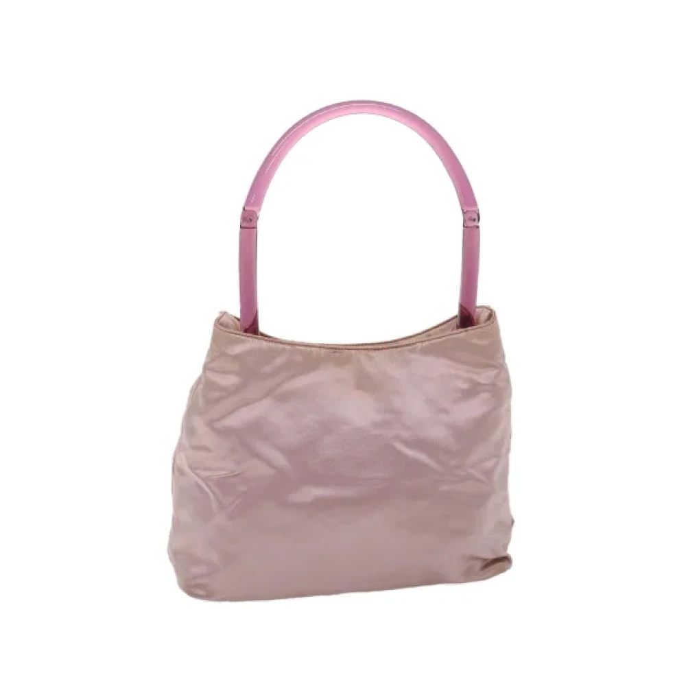 Prada Vintage Pre-owned Satin handbags Pink Dames