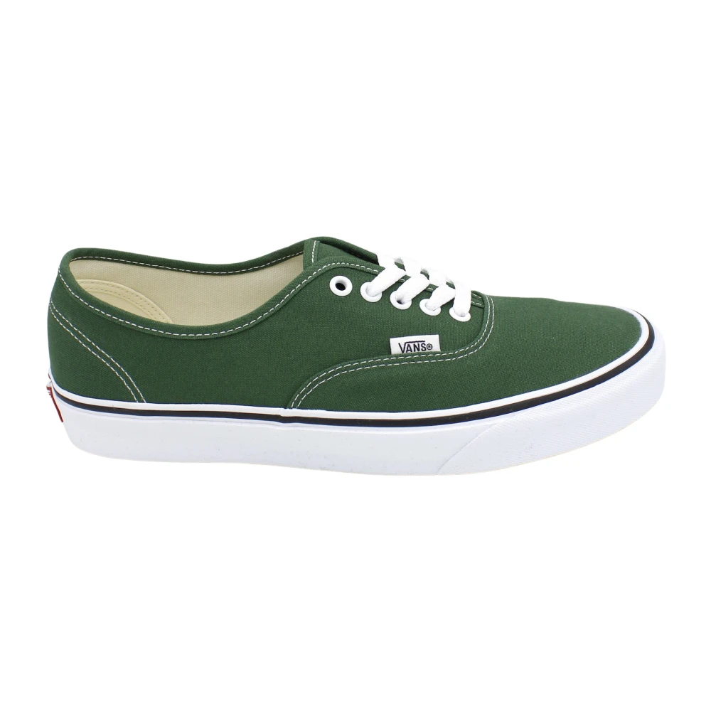 Vans Canvas Veters Rubberen Zool Sneakers Heren Schoenen Groen