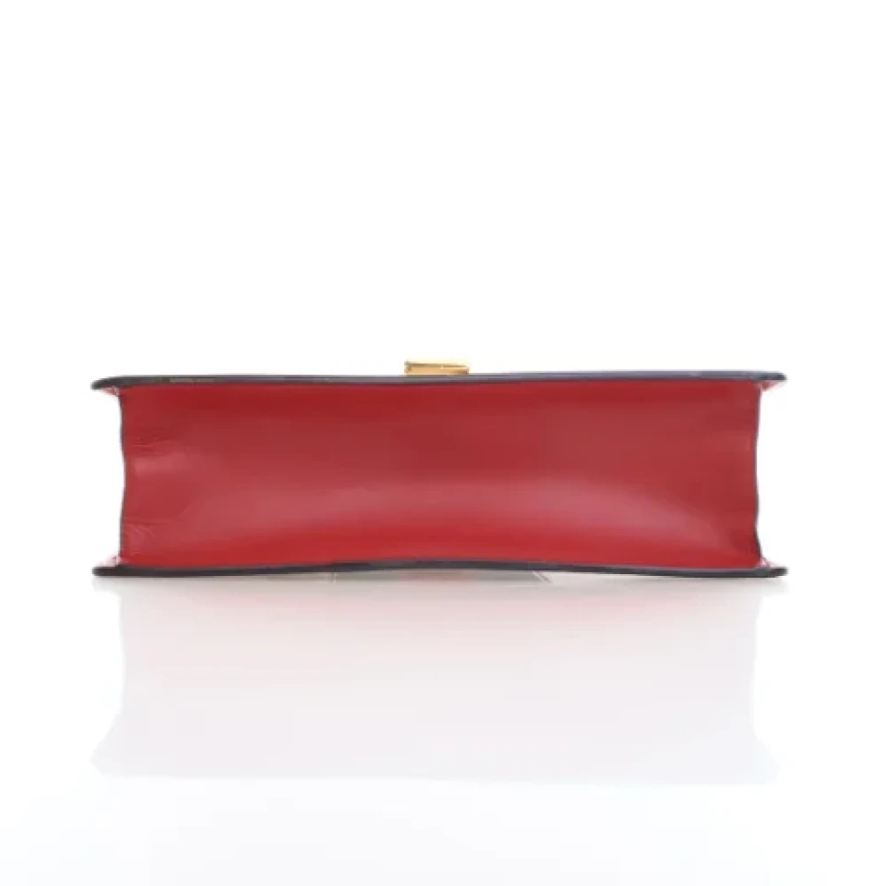 Gucci Vintage Pre-owned Leather handbags Red Dames
