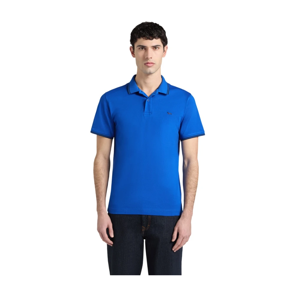 Harmont & Blaine Men's Blue T-Shirts And Polos - Polo Shirts - M - Tops