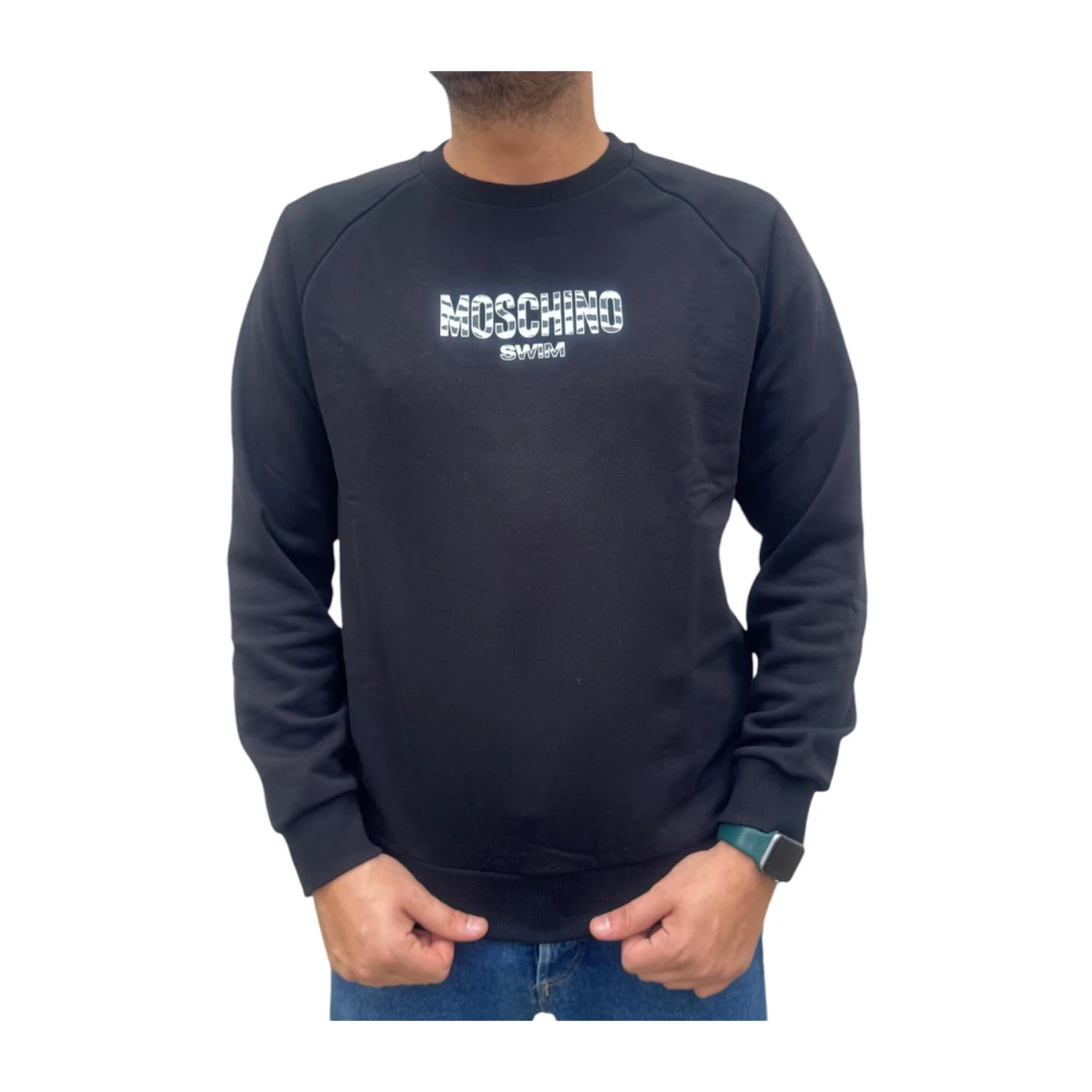 Moschino Katoenen trui Black Heren